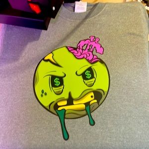 Custom MONEY ZOMBIE tee